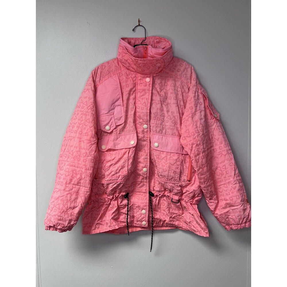 Vintage NILS “Kiersten” Women’s Orange With Pink Size 10 Skiwear Ski Suit Jacket